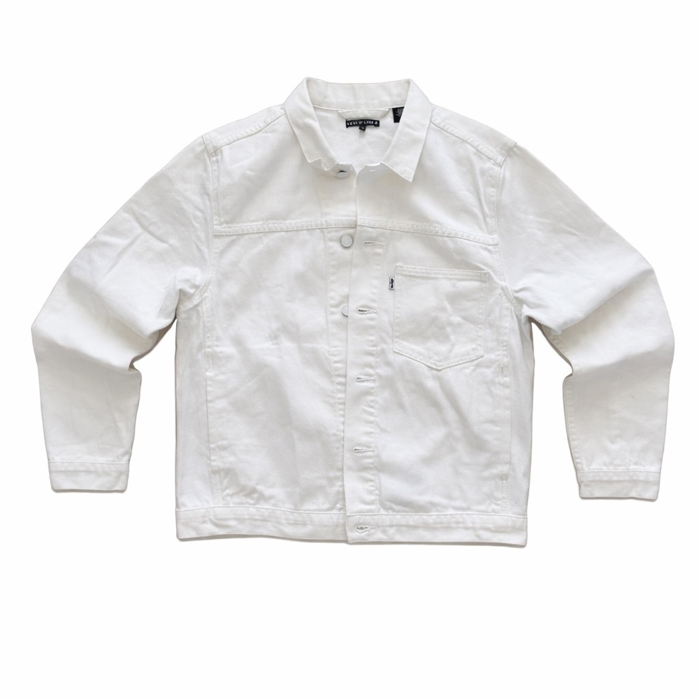 Levi’s Line 8 White Denim Trucker Jacket